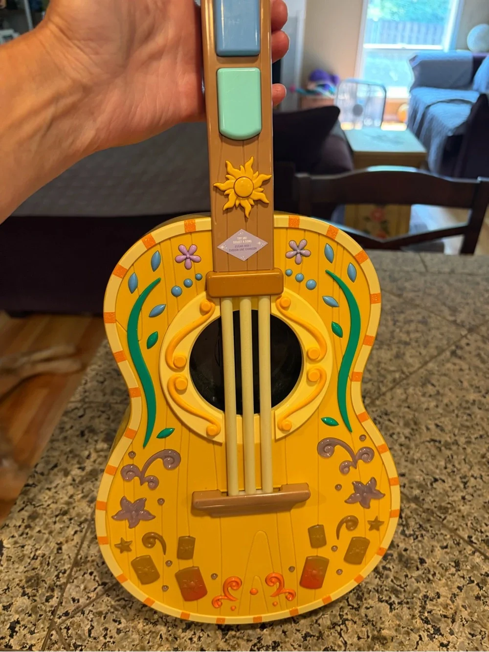 Rapunzel Colorful Musical Magical Electronic Guitar 22 inches long